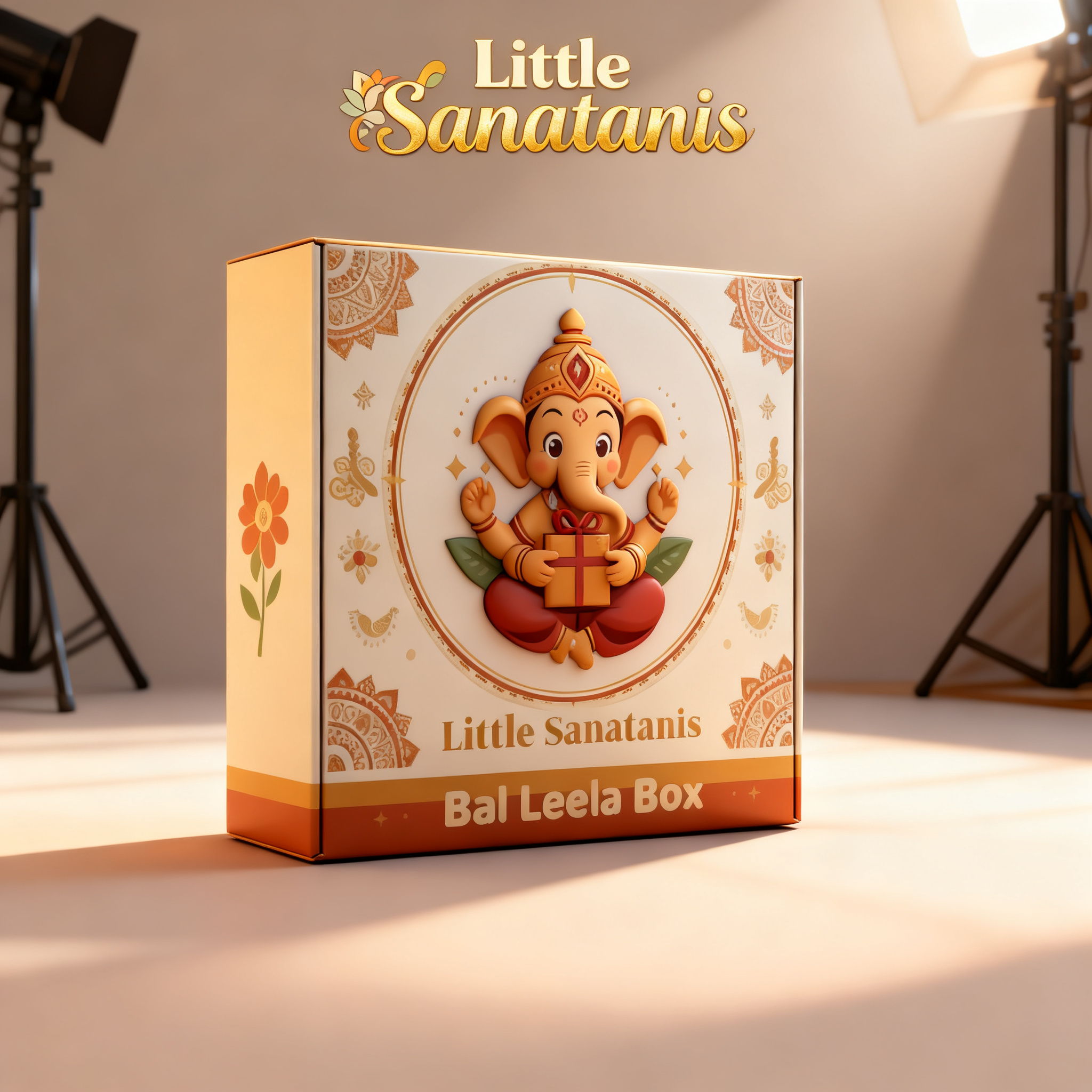 The Little Sanatanis Baal Leela Box — featuring Ganesha holding a gift