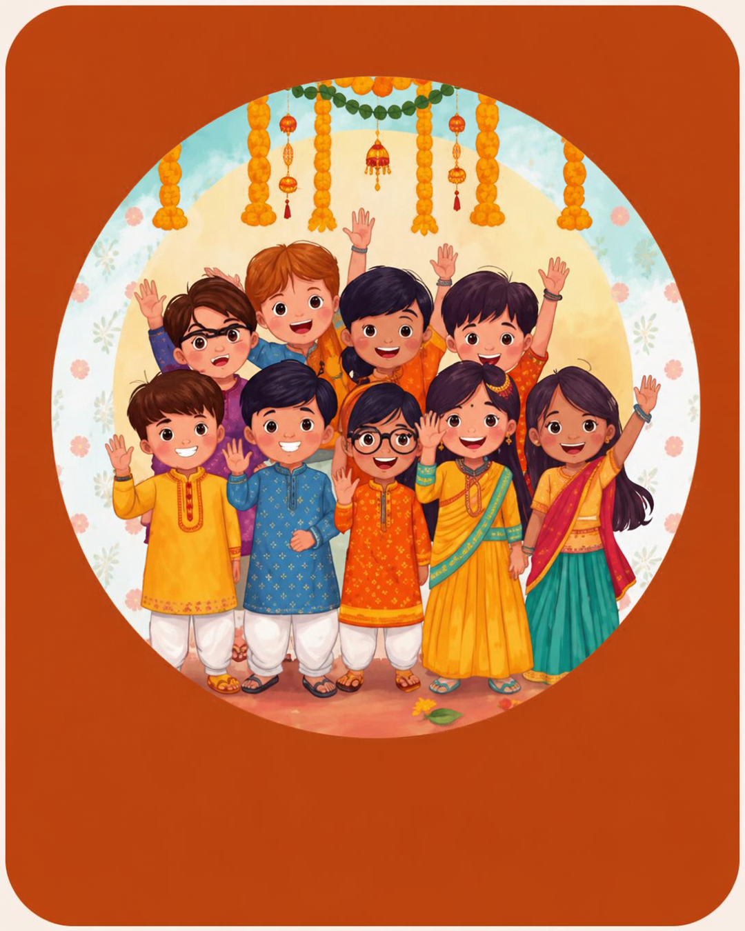 Happy Peedhi Patr children